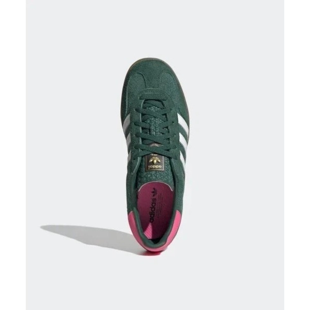 adidas Gazelle Indoor Women's Size 6 Collegiate Green Lucid Pink IG5929 NEW - Picture 5 of 7